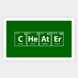 Cheater (C-He-At-Er) Periodic Elements Spelling Magnet